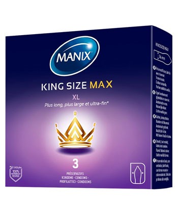 MANIX KING SIZE MAX - PRESERVATIFS